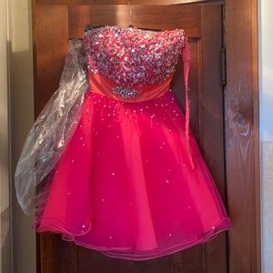 Mari Lee Hot Pink Dress